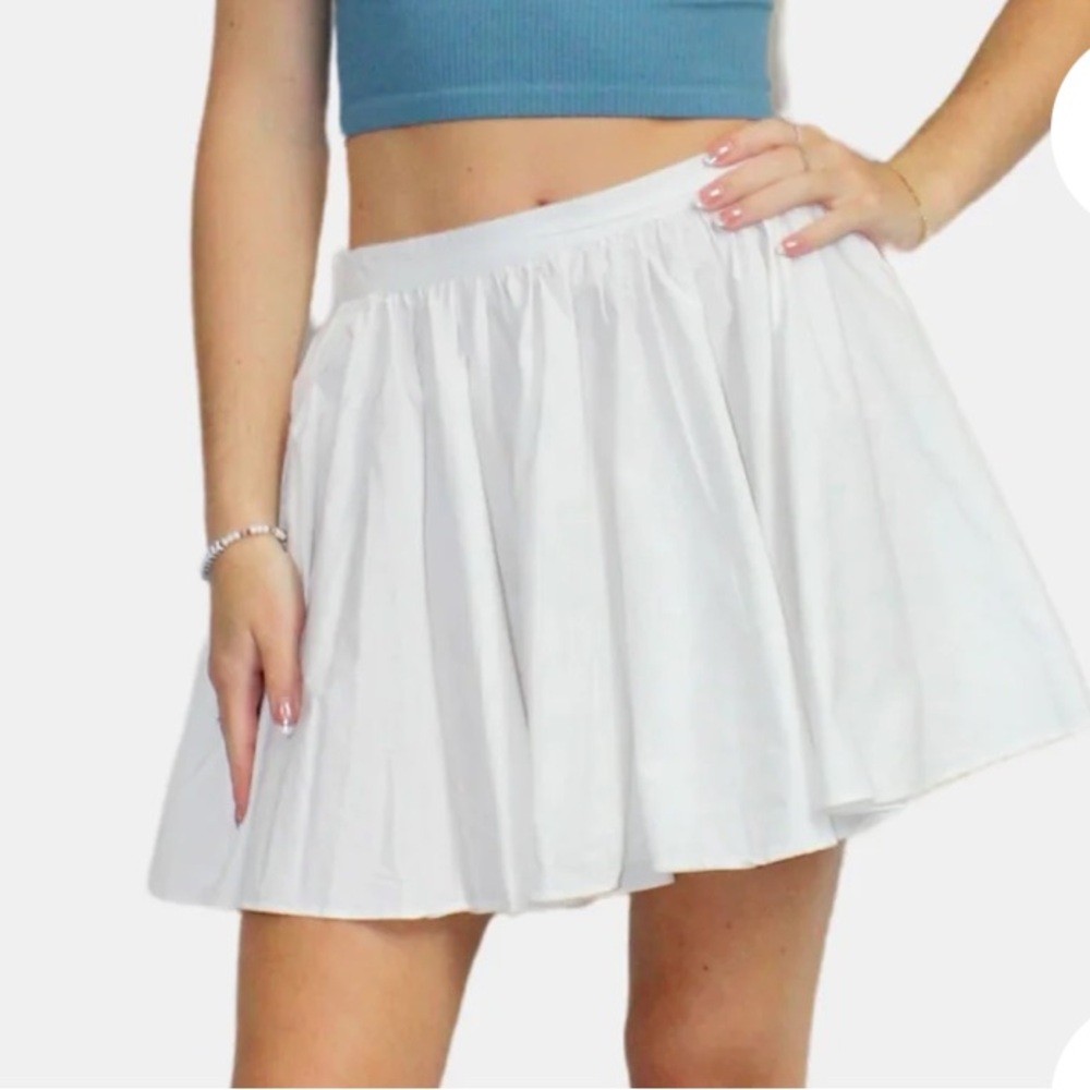 Free People Gaia Skirt white SIZE LARGE 1204 - Picture 2 of 7